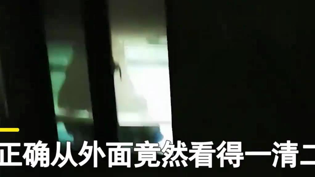 卫生间百叶窗形同虚设，女子无意间发现傻眼，自己每天都在直播？