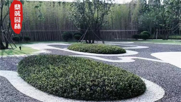 砾石黑色庭院园林景观装饰点缀石