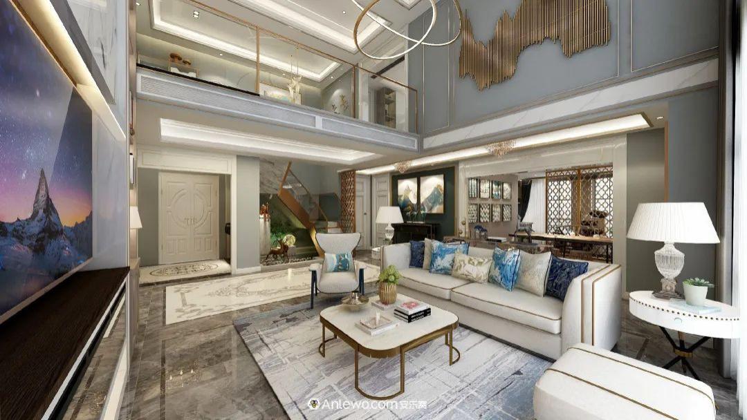 ANLEWO | 150㎡现代轻奢风复式雅居，打造精致生活的仪式感！