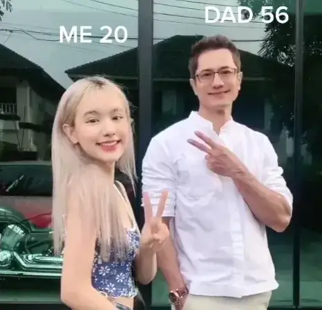 56岁泰国“吴彦祖”与女儿合照似情侣，网友调侃：不好意思，这是我爸爸