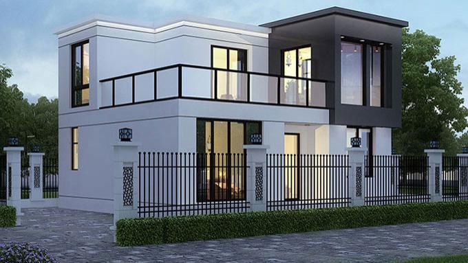 2套带阳光房的二层小别墅，农村建一栋，舒适实用还省钱