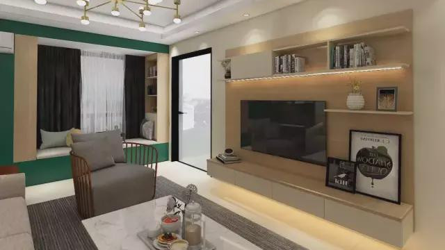 超棒的电视柜设计，我家客厅也要这样装！