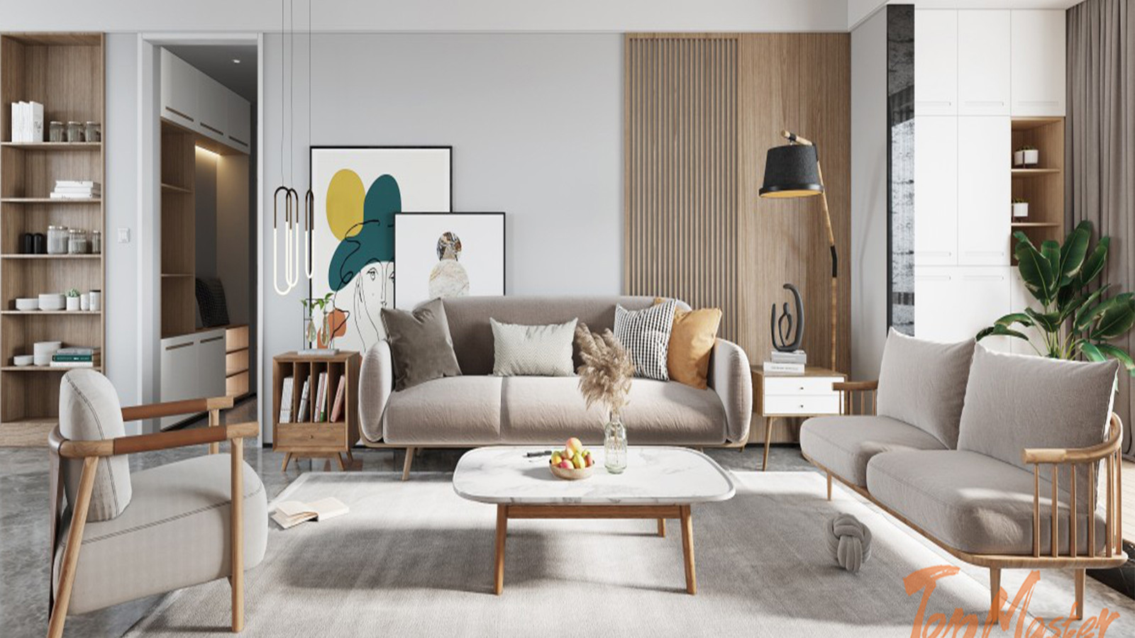 【鲁班装饰】俊学院132㎡现代风格，轻松自由