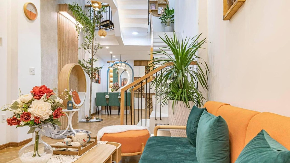 住着3层独栋，单独空一层又休闲又种菜，就算物业见到也没话说吧