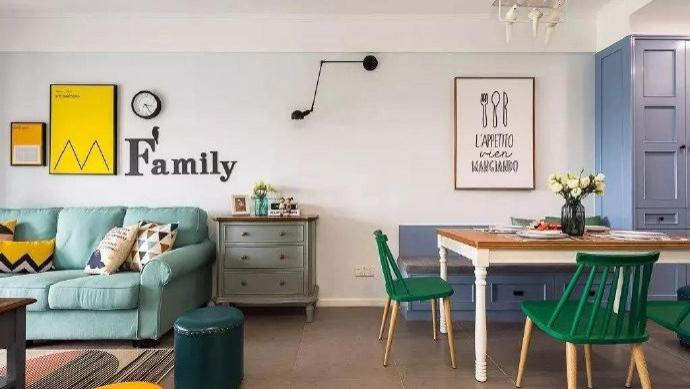 83平米的美式新房装修完工，入户就被客餐厅迷住，儿童房更可爱