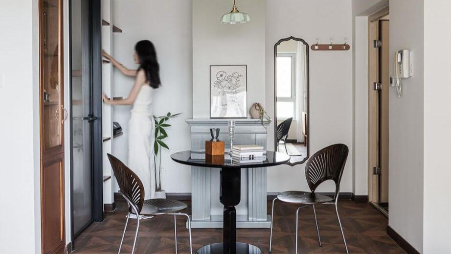 看了她56㎡家，才知道墙体收纳有多强大，简直是“教科书”式设计