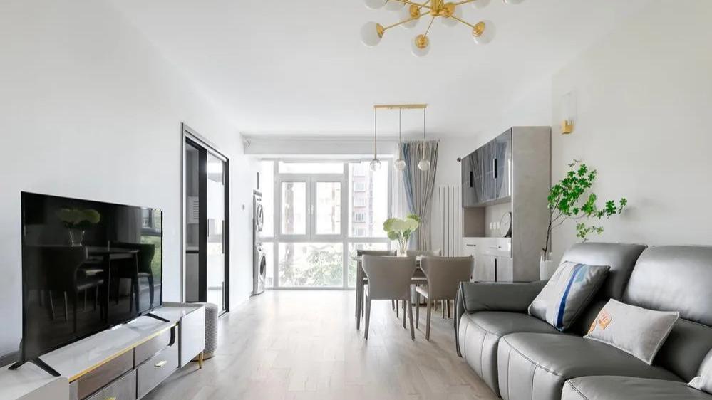 110㎡现代简约自然风三室