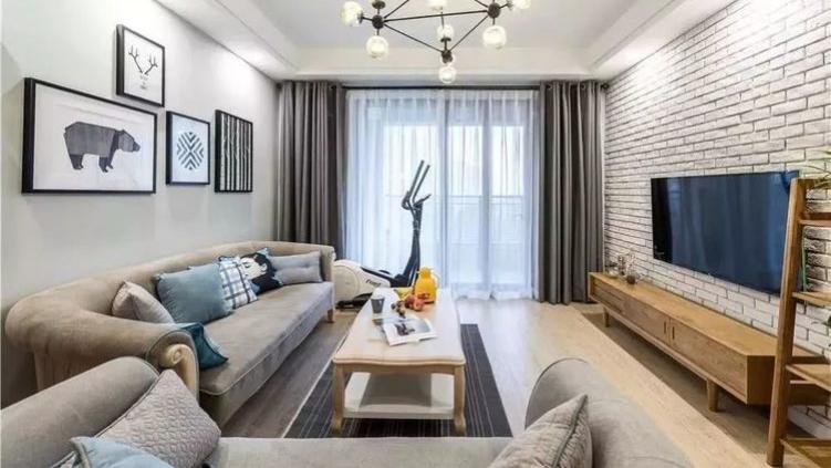 130㎡北欧风格装修案例，卧室不够书房来凑