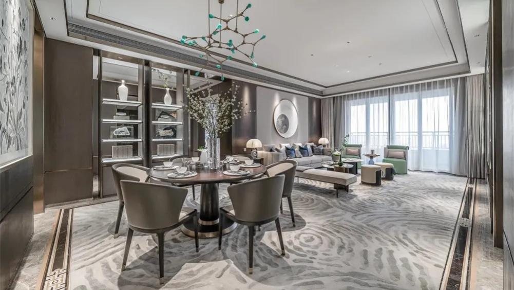 【鲁班装饰】招商雍和府120㎡新中式，松烟入墨