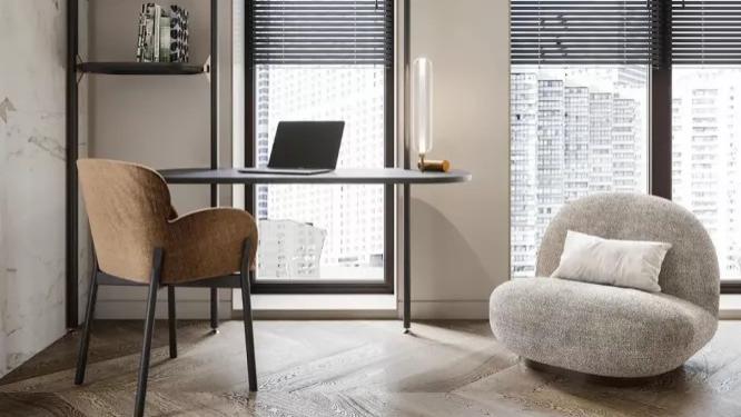 案例赏析丨这个105㎡素雅三居室，拥有很耐看的中性风