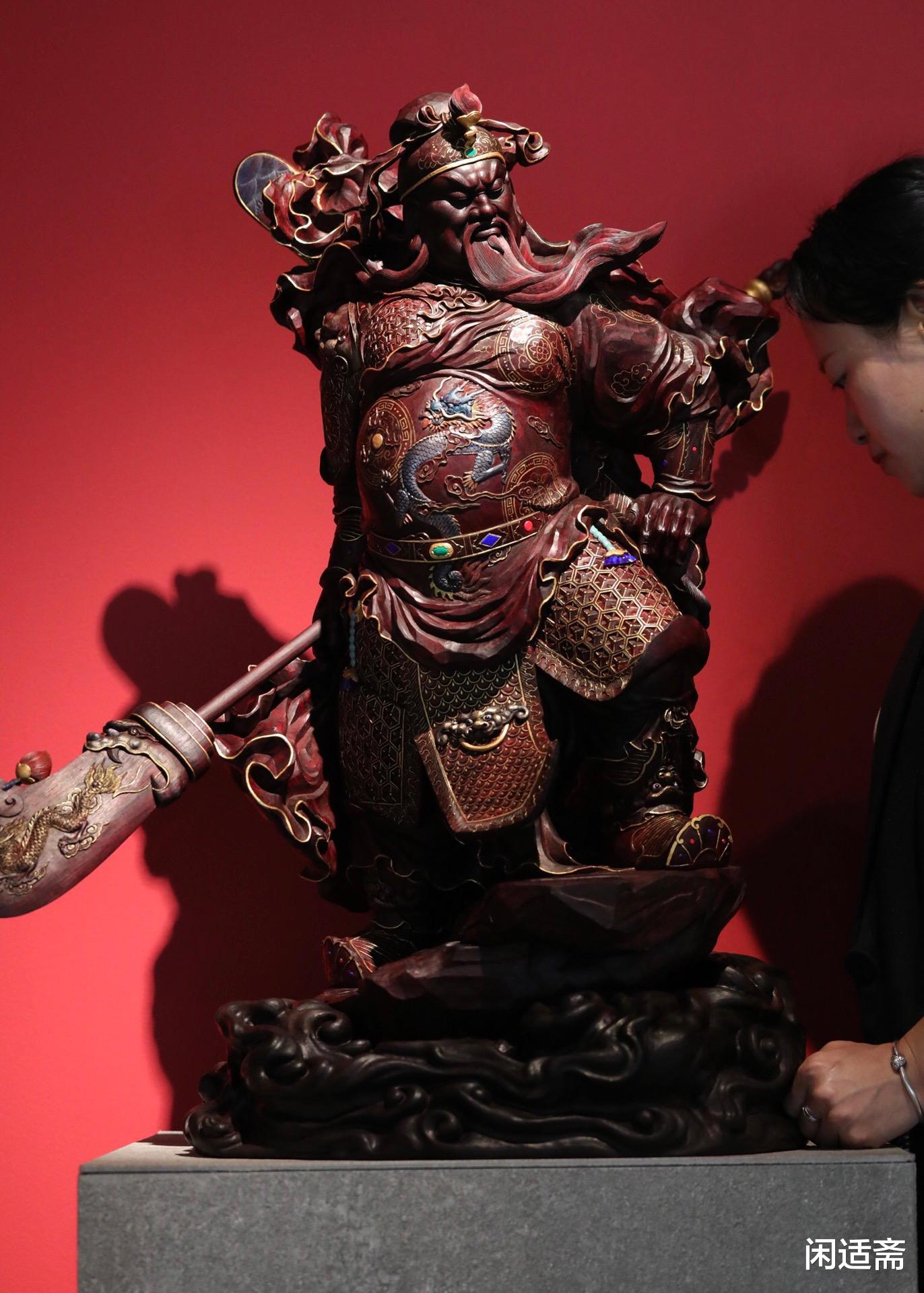 中国 木彫 紫檀 道教 文人