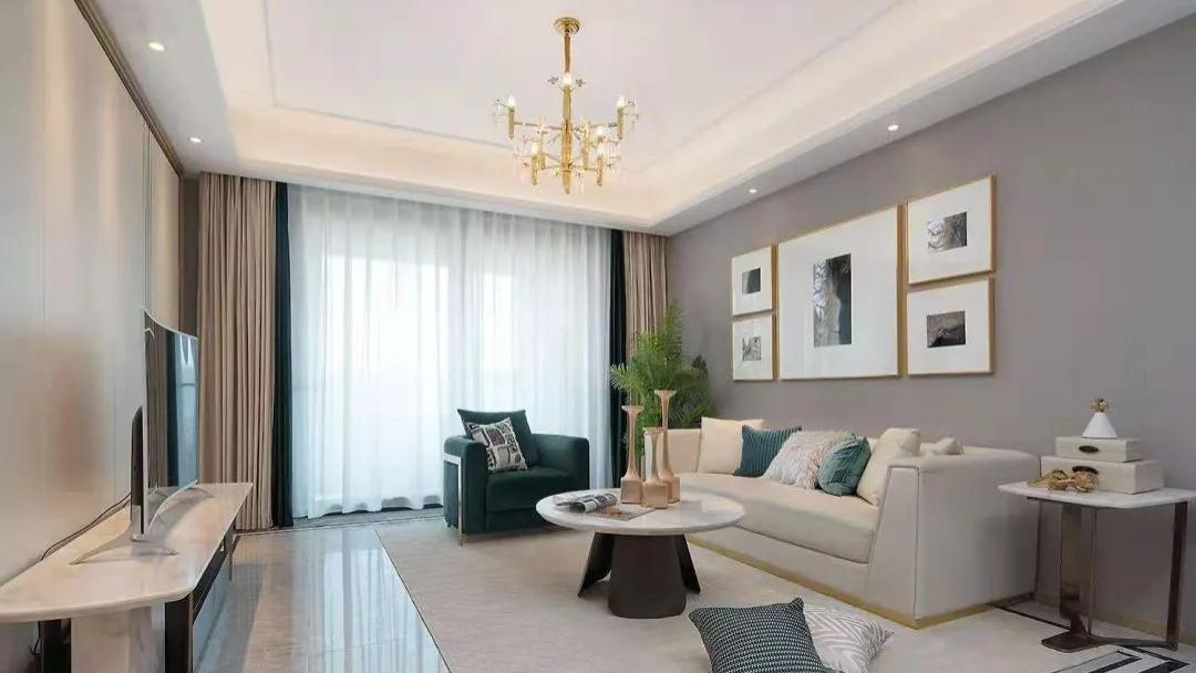 140㎡现代轻奢风格新房装修，卧室背景墙加分