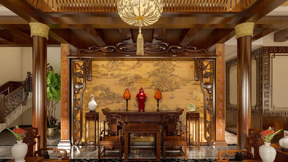 古典中式设计：中堂经久不衰是有原因的，它代表的不仅仅是个形式