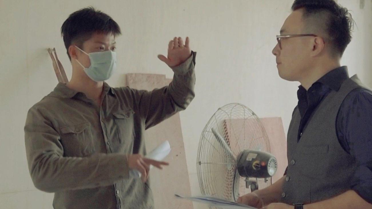 苏炳添装修新宅！现场和设计师商量，妻子出谋划策