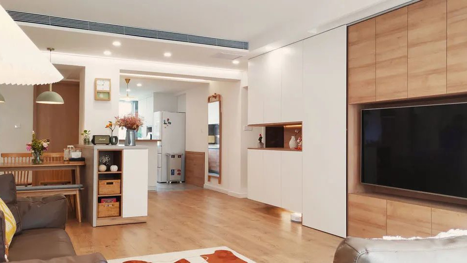 124㎡原木风，干净舒适的居家空间，这设计好特别！