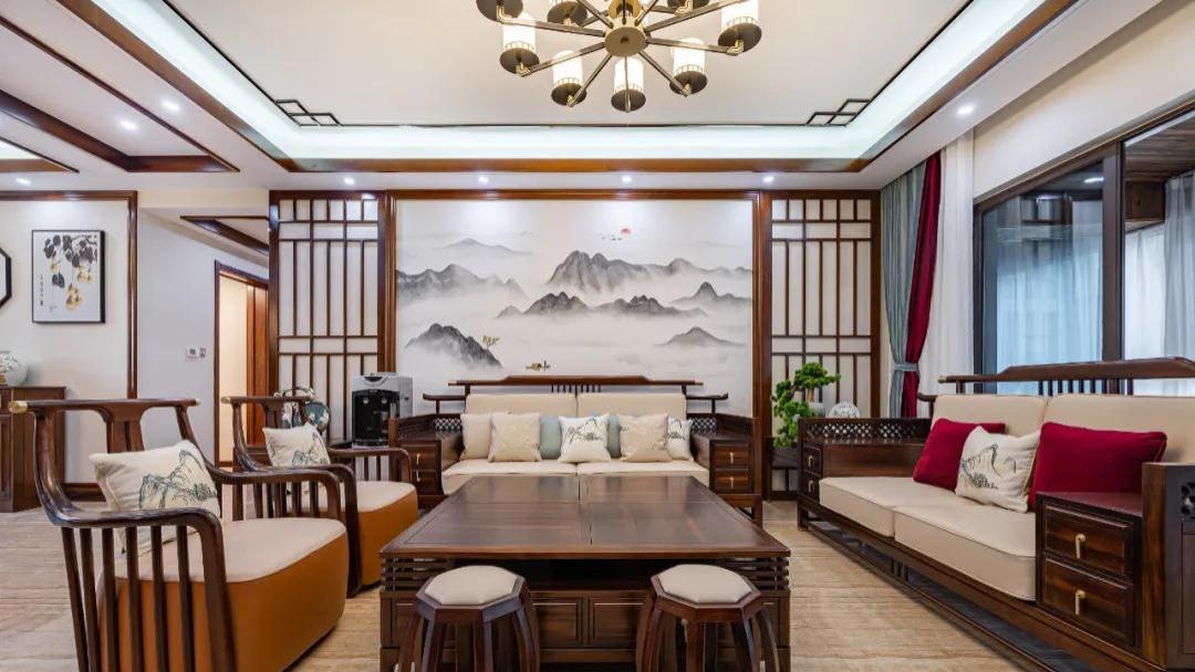 新中式风装修设计 碧桂园精装房改造案例欣赏