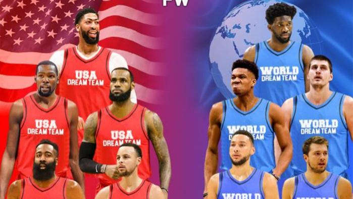 美媒评现役最强美国梦之队PK世界梦之队！棋逢对手，谁更胜一筹？