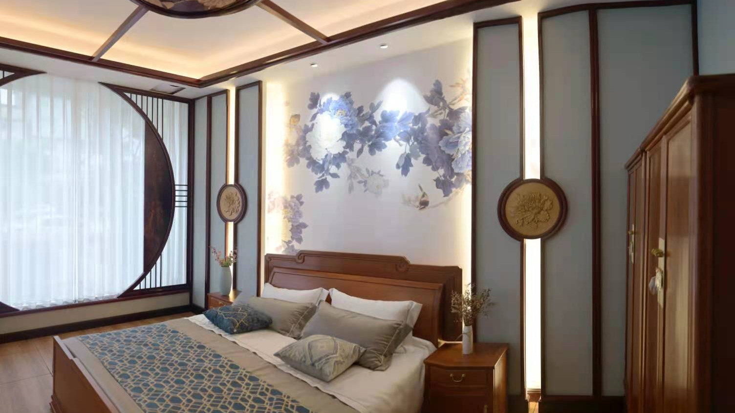 中式别墅红木装修—渗透了东方华夏几千年的文明