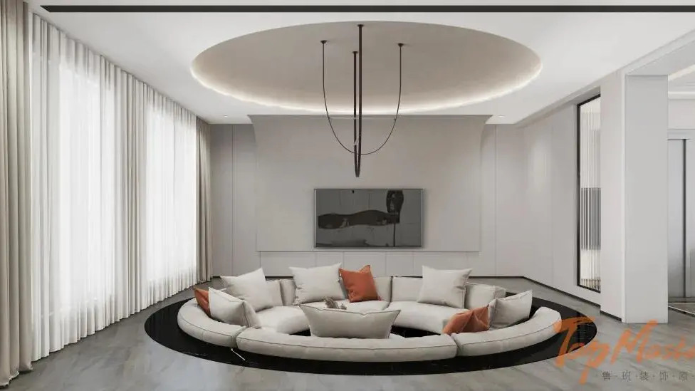 【鲁班装饰】沙河郡312㎡极简风格，万象。