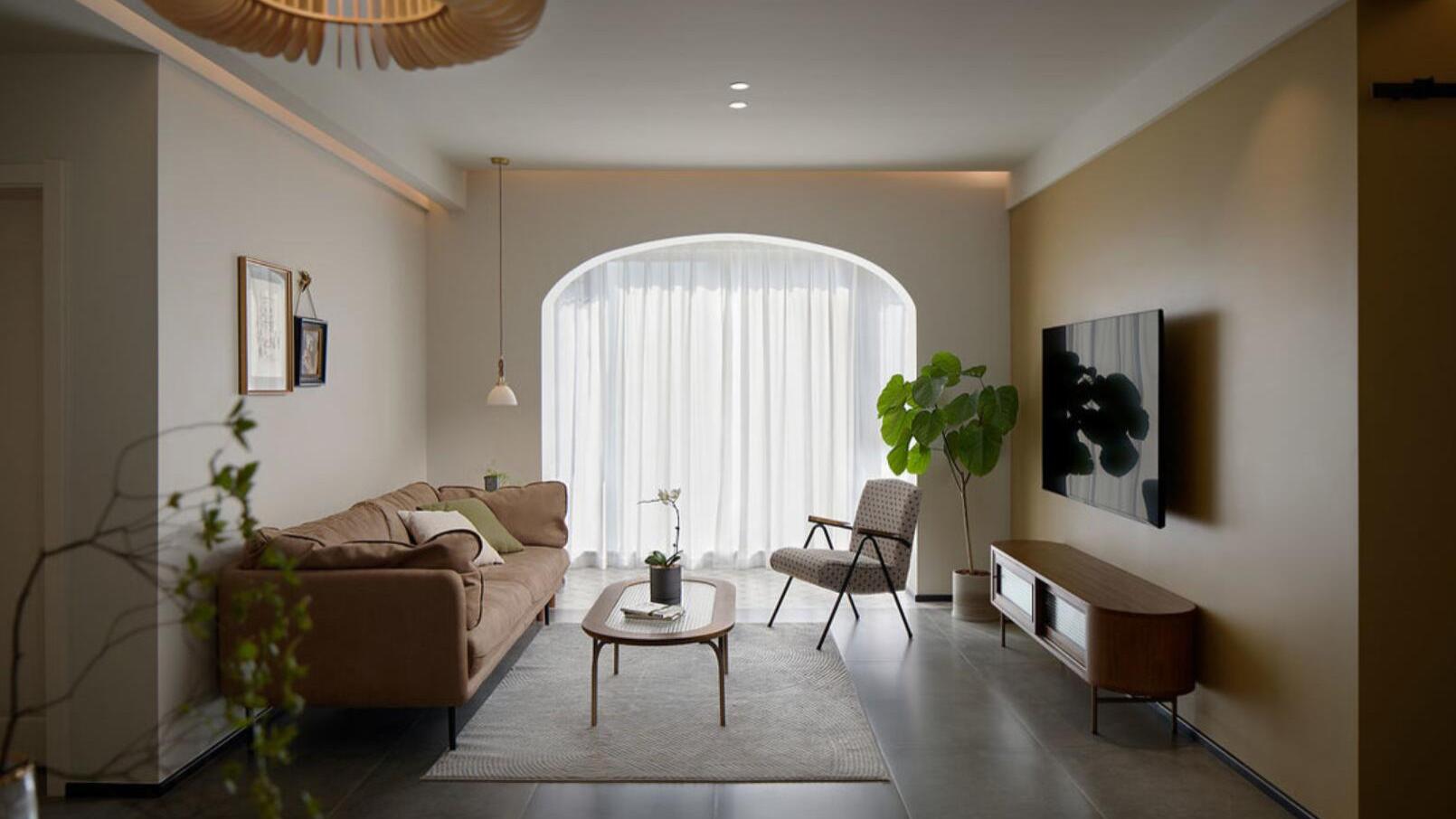 她晒出110㎡新家，虽说装修很简单，但骨子里都透着幸福感