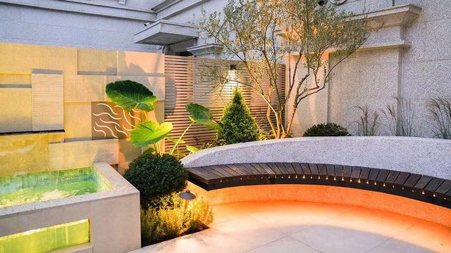 庭院设计：60㎡现代庭院花园设计，带你体验一番花园的简约之美