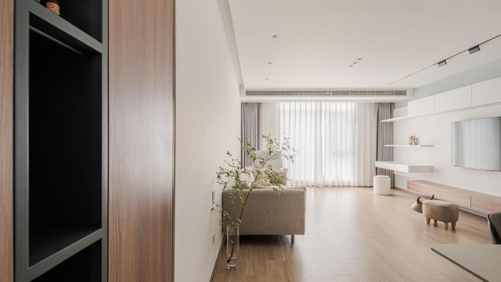 看了她85㎡新家，才明白什么叫“越住越大”，玄关太巧妙了