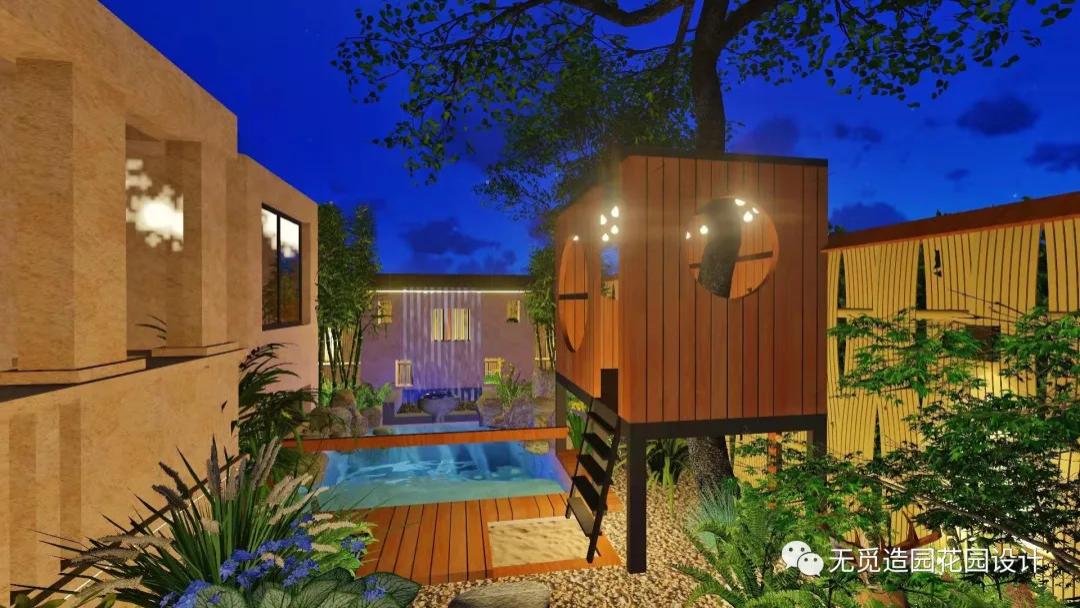 无觅造园：40平的现代禅意庭院，虽小而精致。