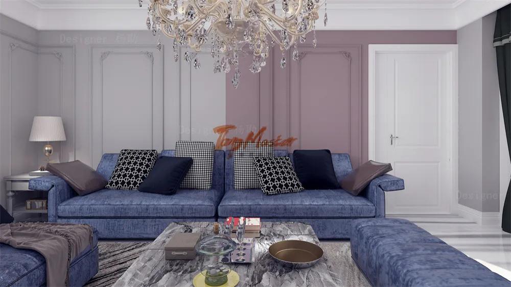 【鲁班装饰】舒邦小镇230㎡法式风格，精致的生活格调