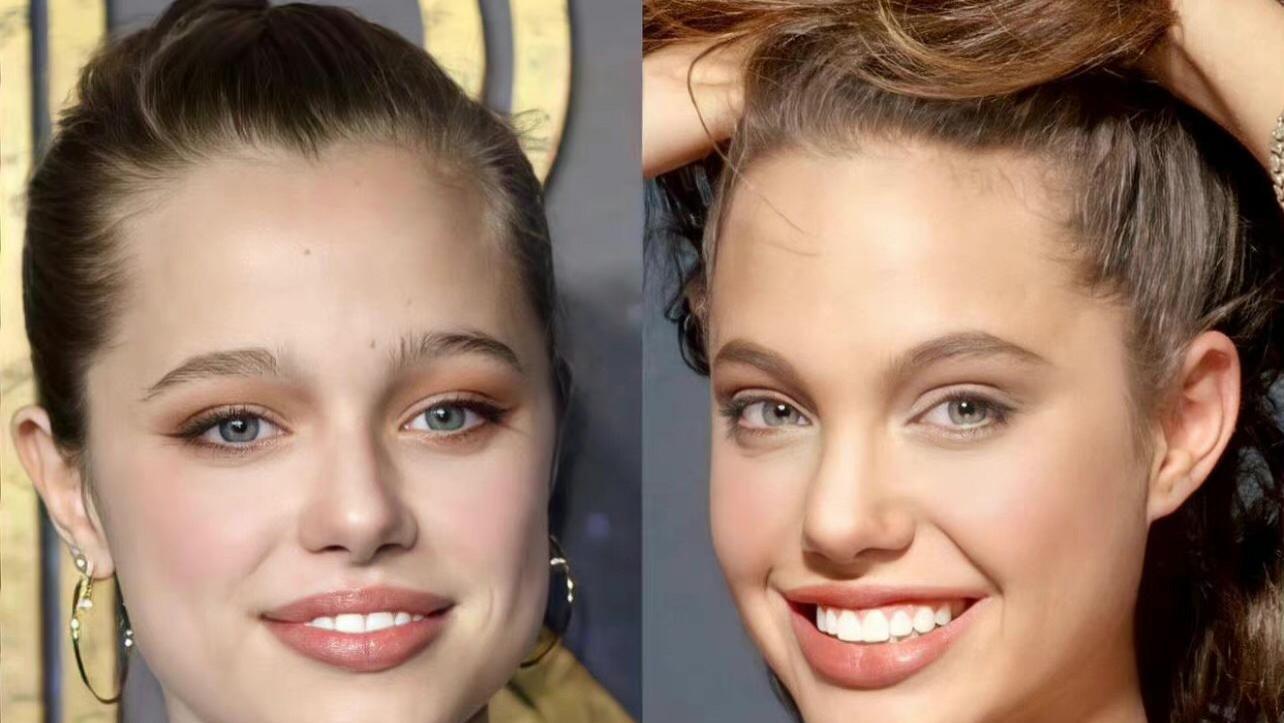 希洛|安吉丽娜大女儿终于“变回女装”！性感厚唇深邃蓝眼，女神范初现