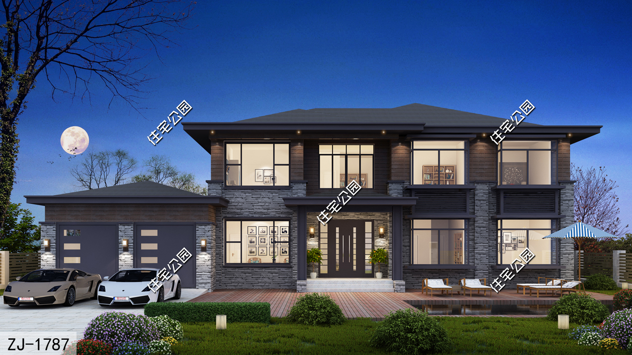 有院有车库，卧室还朝南，农村盖一栋这样的二层别墅，究竟有多美