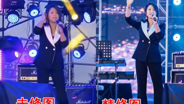 何洁|何洁音乐节破音惨遭翻车，生图曝光与精修判若两人，减肥失败被指撞脸李雪琴