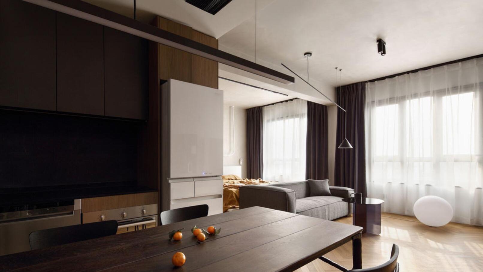 高级感果然和新房大小无关，她58㎡小家，一进门就很有品味