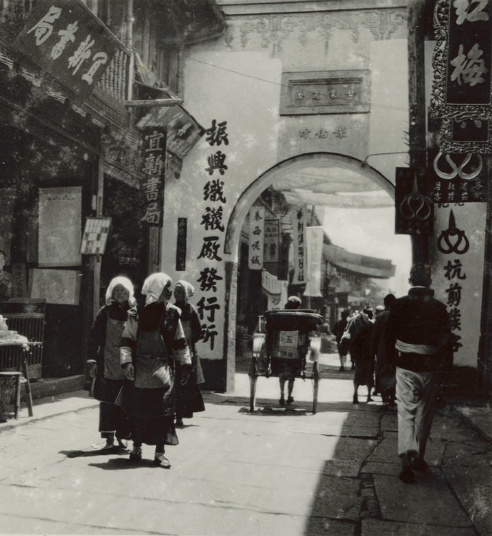 一张1936年杭州城内的照片，