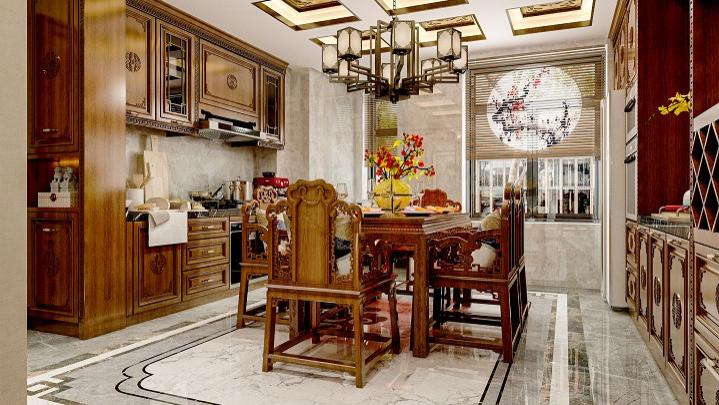 古典风格中式设计： 明清式的花纹成了现代时尚的点睛之笔。