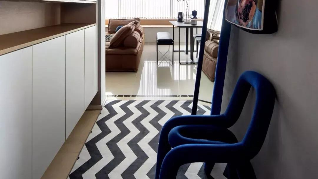 爆改110㎡精装房，以蓝色为主，打造灵动的空间