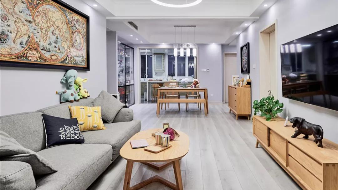 装修案例 | 128平米舒适北欧风，超大独立衣帽间，令人羡慕！