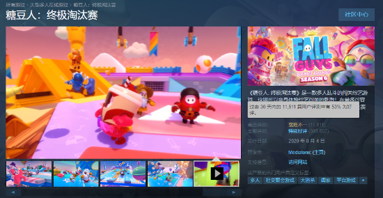Steam《糖豆人：终极淘汰赛