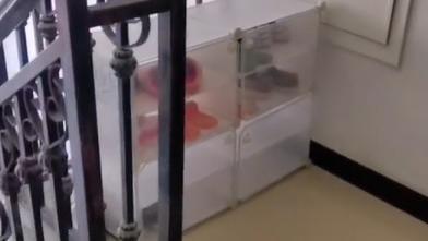 在门口安排鞋柜，是对设计师起码的尊重