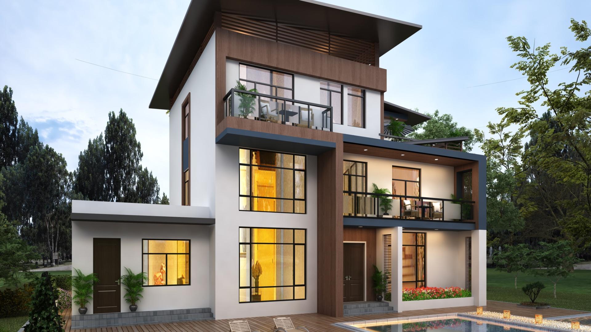 门厅旁留一片花坛，美好生活的小点缀