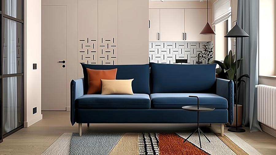 单亲妈妈和8岁女儿住35㎡公寓，室内配色让人赏心悦目，时尚又温馨