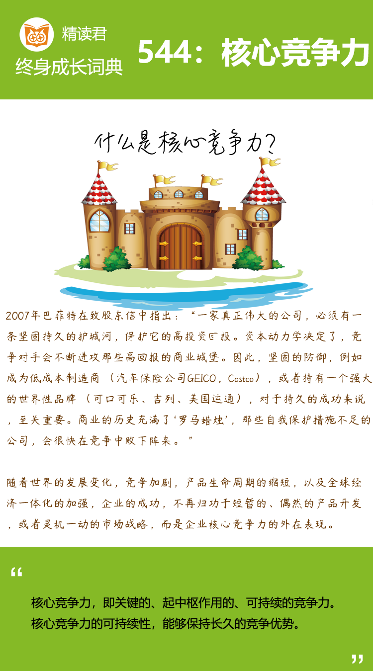 你的核心竞争力有多少？
一个人