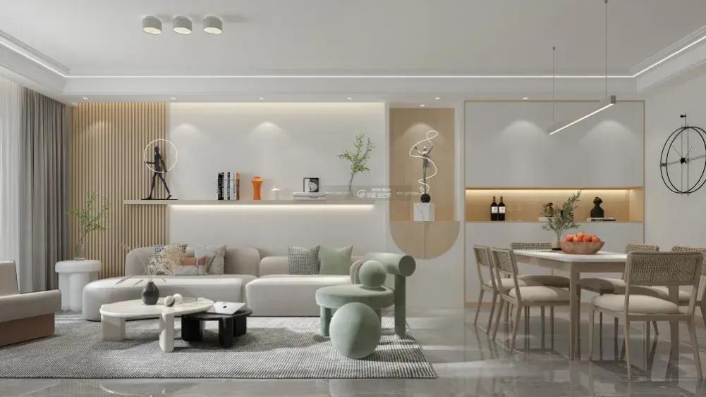 世纪城120㎡现代风格装修丨把自然藏进家里，我找到了不出门的理由