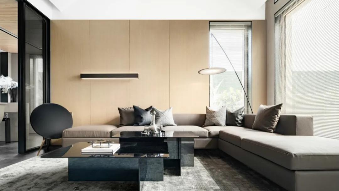 180m2现代极简丨朴素的空间设计，也让生活简约温馨舒适！