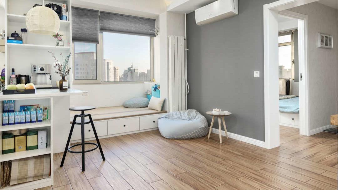 一家5口的蜗居空间，脱离千篇一律的北欧风，不浪费每一寸空间