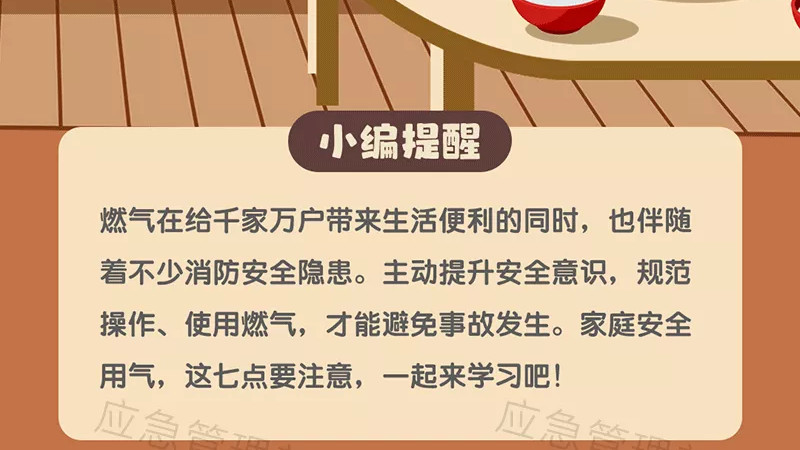 科普 | 图说：家庭安全用气 牢记这七点