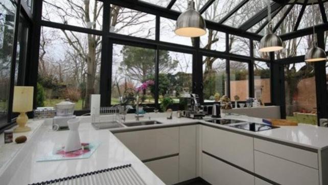 我也想把厨房搬到院子里，一半围成阳光房，做饭赏景还能多间房