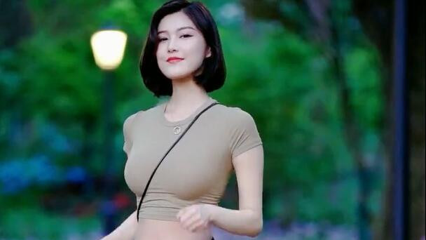 短发|短发美女搭上瑜伽裤，演绎出什么叫“小清新”！