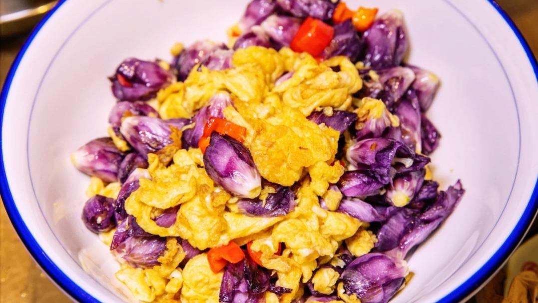 南瓜尖|从未翻车的家常菜推荐：木槿花炒鸡蛋，菠菜猪肝汤，清炒南瓜尖