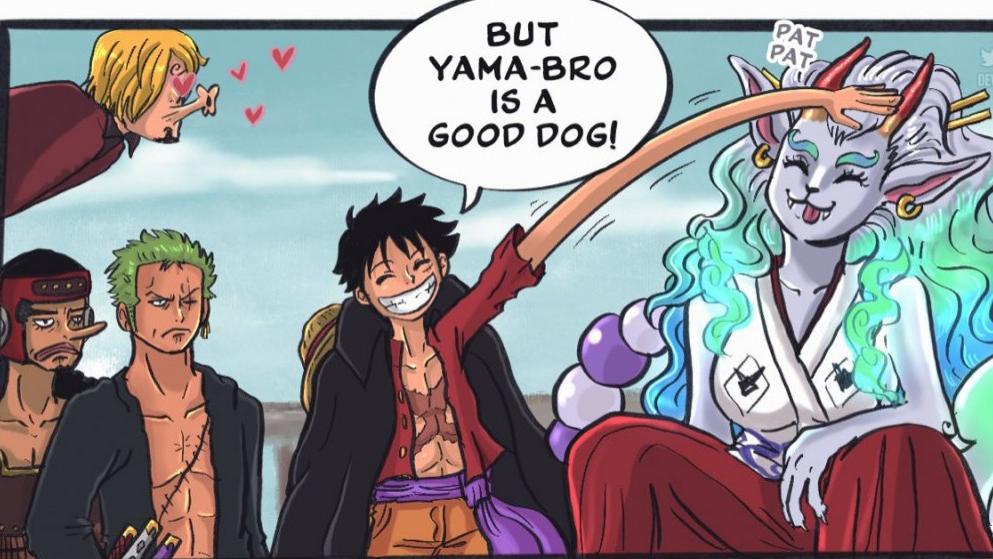 路飞|海贼王：粉丝画出大和上船后的样子，沦为新团宠，当路飞的坐骑