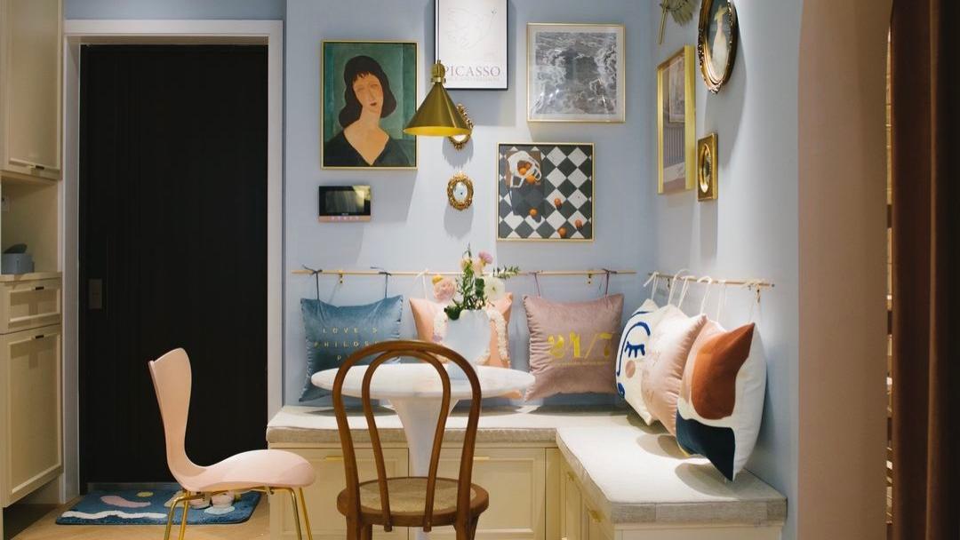 50平方米的一居室，摇身变成了仙女的家，衣帽间大餐厅样样皆全